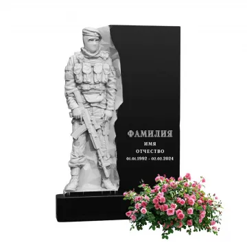 Памятник из гранита черного цвета 1000\500\70 мм. № 005, арт. 01258