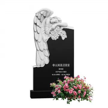 Памятник из гранита черного цвета 1000\500\70 мм. № 001, арт. 01273