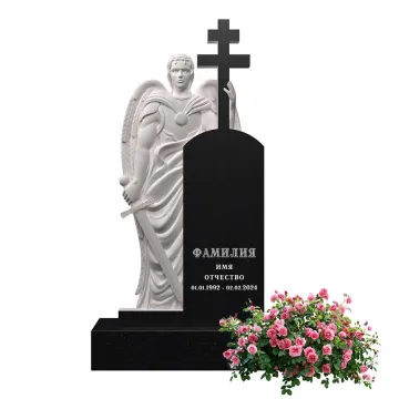 Памятник из гранита черного цвета 1200\600\80 мм. № 084, арт. 01293
