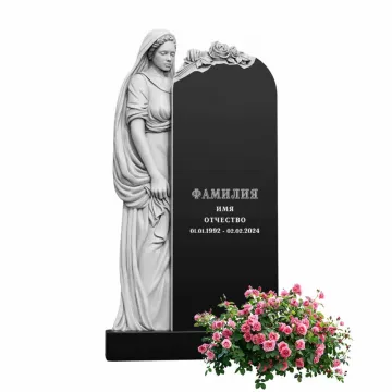 Памятник из гранита черного цвета 1000\500\70 мм. № 021, арт. 01444