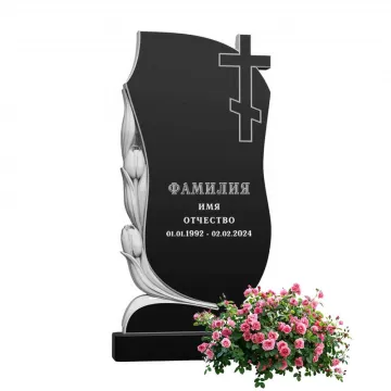 Памятник из гранита черного цвета 1000\500\70 мм. № 016, арт. 01548